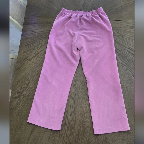 Alfred Dunner Dusty Rose Corduroy Pants | Women’s Size 12.  I#033 - Picture 8 of 12